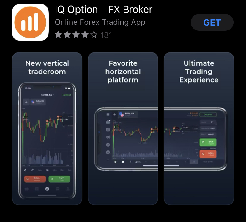 mobile version of trading platform